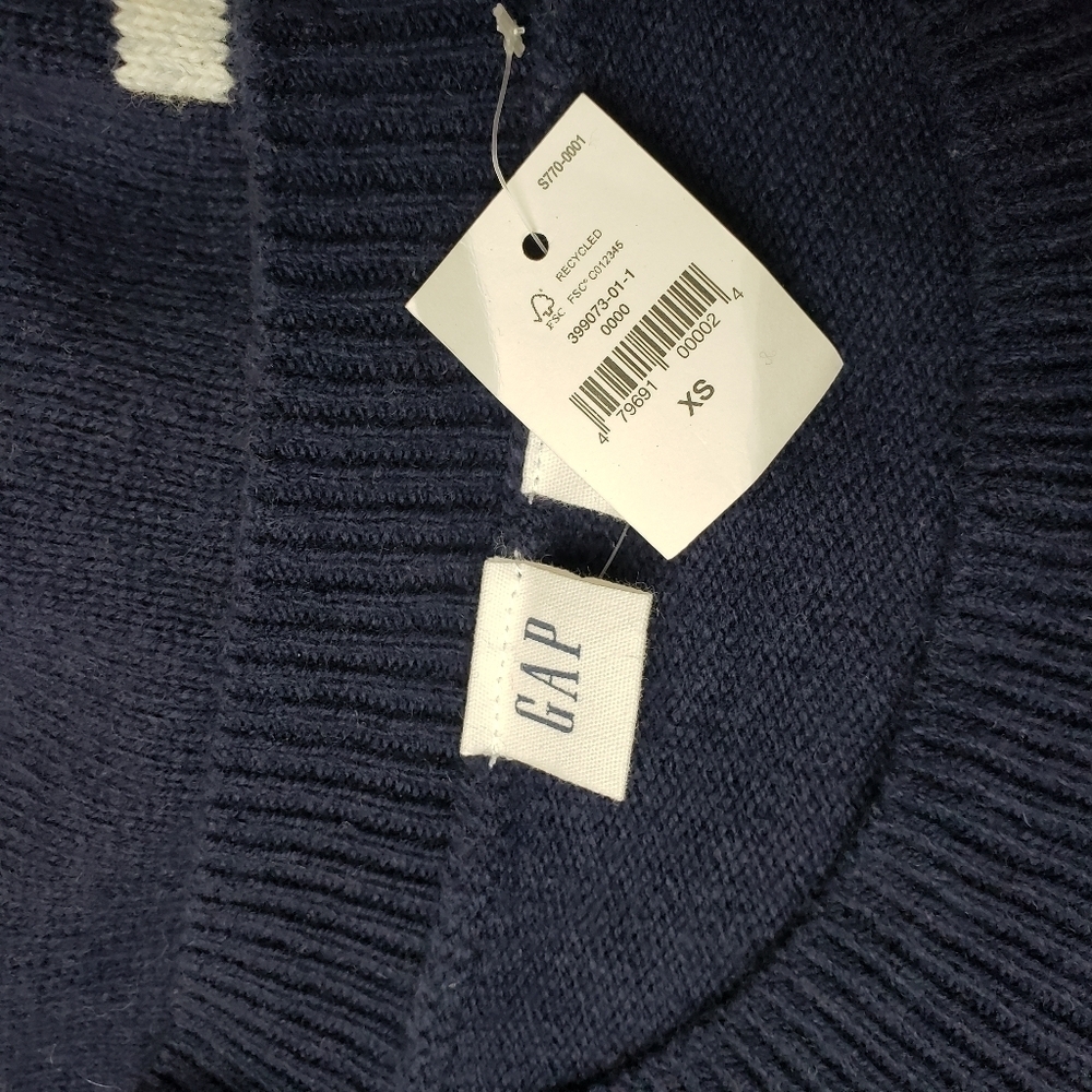 Gap navy stripe sweater - Picture 3 of 6